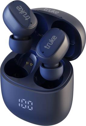 truke Buds F1 with 38H Playtime, Dual Mic ENC, Instant Pairing, Exceptional Sound Bluetooth Headset  (Blue, True Wireless)
