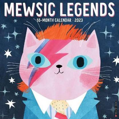 Mewsic Legends 2023 Wall Calendar: Buy Mewsic Legends 2023 Wall