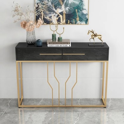 mirrored c side table