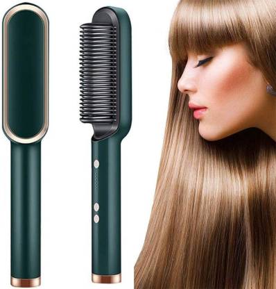 SKGREEN Hair Straightener, Curler, Styling Brush Fast Heating 5 Temp  Settings Anti-Scald Hair Straightener Hair Styling Brush Straightening Iron  Built with Comb Hair Straightener - SKGREEN : 