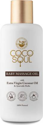 Coco Soul Baby Massage Oil with Virgin Coconut & Ayurvedic Herbs – By Parachute Advansed  (200 ml)