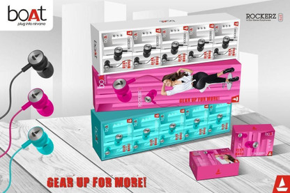 BOAT ROCKERZ 375 STEREO EARPHONE Wired 