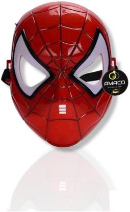 AMACO Spiderman Face Mask for kids - Avengers SuperHero Spider man Costume  Face mask with LED Light
