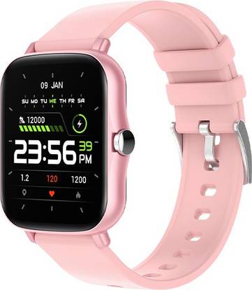 Ladies smart watch pink colour clearance