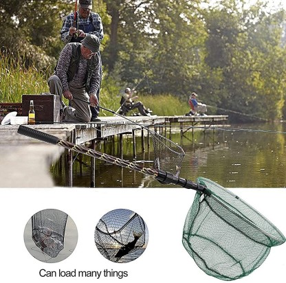 Extendable Landing Carp Net Telescopic Pole Fishing Net for Fish Tank Lakes Pond 