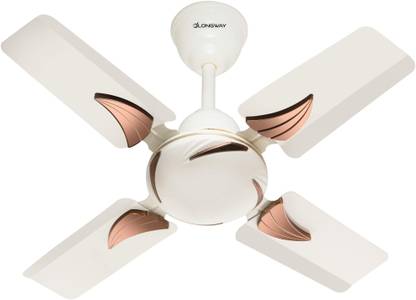Longway Creta 600 mm Ultra High Speed 4 Blade Ceiling Fan  (Ivory, Pack of 1)