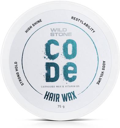 Wild Stone CODE Hair Styling Wax for Men| Long Lasting Strong Hold | Glossy Finish| Hair Wax