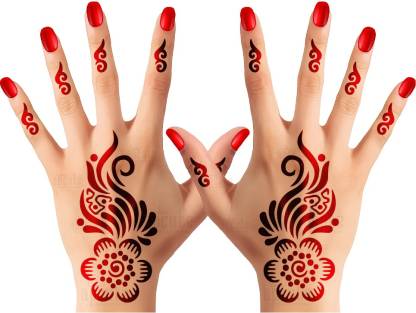 APCUTE Mehndi design sticker full hand| Best for Girls, women and Kids |  Easy to use - Price in India, Buy APCUTE Mehndi design sticker full hand|  Best for Girls, women and