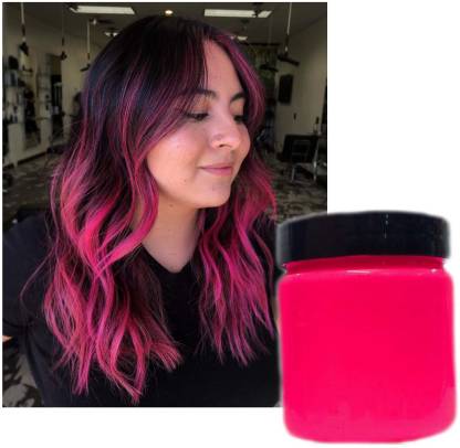 THTC New Temporary Neon Pink hair color wax washable instant coloring for  man & woman Hair Wax - Price in India, Buy THTC New Temporary Neon Pink  hair color wax washable instant