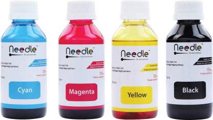anklageren Spis aftensmad maksimum Needle 4 x 100 ml Cartridge Inkjet printer refill ink for HP 678, 802, 901,  818, 21, 22, 27, 46, 56, 57, 680, 703, 704, 803, 818, 900 for Canon PG 40,  47, 88, 89, 740, 745, 810, 830 / CL 41, 57, 98, 99, 741, 746, 811, 831  Black + Tri Color Combo Pack ...