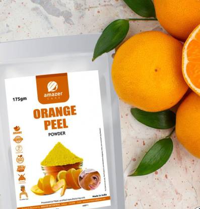 Amazer Care Orange Peel Powder for Face, Body & Hair (175 gm) 100% Natural,  Anti-Bacterial & Skin Saver, Vitamin C Face Pack - Price in India, Buy  Amazer Care Orange Peel Powder