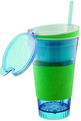 FOBHIYA 2 in 1 Shipper Multipurpose nackeez, Travel Snack & Drink Cup ...