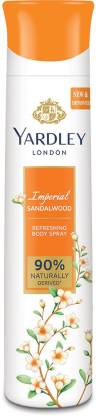 Yardley London Imperial Sandalwood Deodorant Spray  –  For Women  (150 ml)