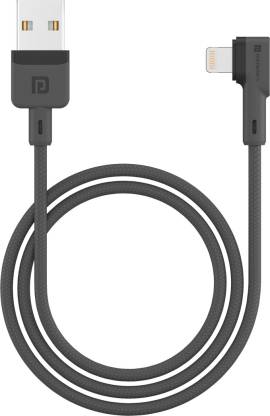 Portronics Konnect L 1.2M Fast Charging 3A 8 Pin USB Cable with Charge & Sync For iPhone