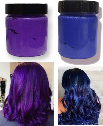 ADJD purple & Blue temporary hair highlight wax Hair Color , PURPEL, BLUE -  Price in India, Buy ADJD purple & Blue temporary hair highlight wax Hair  Color , PURPEL, BLUE Online