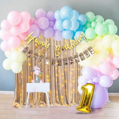 party assets Birthday Decoration Set for 1st Birthday Price in India - Buy  party assets Birthday Decoration Set for 1st Birthday online at 