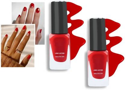 Latixmat High Pigmented & Long Stay Unique Dull Matte Hot Red Nail Polish  combo RED - Price in India, Buy Latixmat High Pigmented & Long Stay Unique  Dull Matte Hot Red Nail
