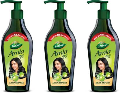 Dabur Amla Hair Oil, Pack of 3