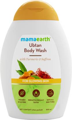 MamaEarth Ubtan Body Wash With Turmeric and Saffron 