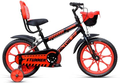 Vector 91 Stunner 16T Black Red Kids Cycle 16 T BMX Cycle  (Single Speed, Red)