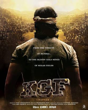 KGF POSTER, KGF Yash Movie Poster for Room, kgf chapter 2 Poster for Wall |  A3