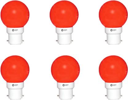 ORIENT 0.5 W Standard B22 Night Bulb  (Red, Pack of 4)