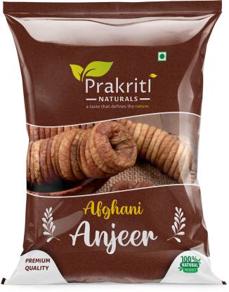 Prakriti Naturals Premium Dried Afghani Anjeer 1Kg Pack | Rich source of Fibre Calcium & Iron Figs  (1000 g)