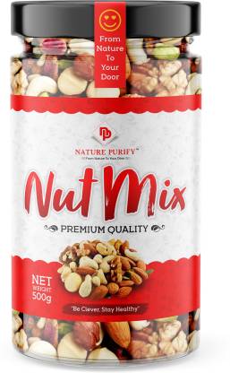 Nature Purify Premium Mixed Dry Fruits Healthy Dried Nutmix Almonds  (500 g)