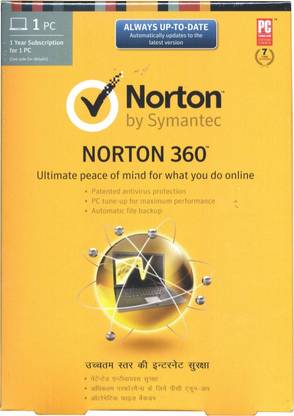 Norton 360 1 PC 1 Year - Buy Norton 360 1 PC 1 Year Online at ...