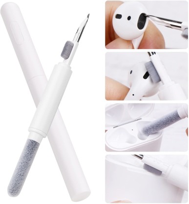 Bluetooth Earbuds Cleaning Pen Airpod Cleaner Kit Multifunction Earphones Pod Cleaner with Soft Brush for Wireless Earphones Bluetooth Headphones Charging Box,Computer,Camera and Mobile Phone 