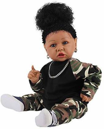 UCanaan Lifelike Reborn Baby Doll with Soft Weighted Body African American  Realistic - Lifelike Reborn Baby Doll with Soft Weighted Body African  American Realistic . Buy Dolls toys in India. shop for