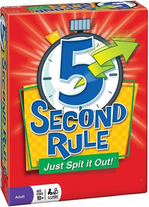 KNAFS 5 Second Rule , Includes 400 Questions on 200 Cards, 6 Pawns, 5-Second (RED) Party & Fun Games Board Game - 5 Second Rule , Includes 400 Questions on 200 Cards, KNAFS 5 Second Rule , Includes 400 Questions on 200 Cards, 6 Pawns, 5-Second (RED) Party & Fun Games Board Game - 5 Second Rule , Includes 400 Questions on 200 Cards,