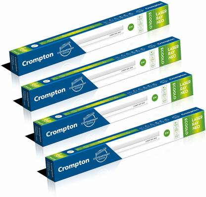 Crompton Laser Ray Neo 5W Straight Linear LED Tube Light  (Multicolor, Pack of 4) at Rs. 699