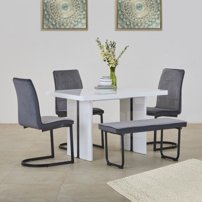 home centre white dining table