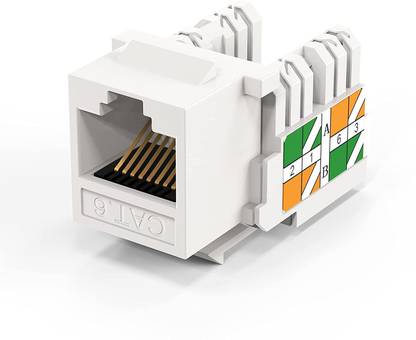 Ranz Cat6 / RJ45 Keystone Module Connector Lan Adapter Price in India