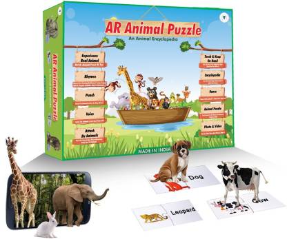 DECKIDZ Augmented Reality Animal Puzzle Card – An Animal Encyclopedia -  Educational Android & IOS Based Learning Toy Price in India - Buy DECKIDZ Augmented  Reality Animal Puzzle Card – An Animal