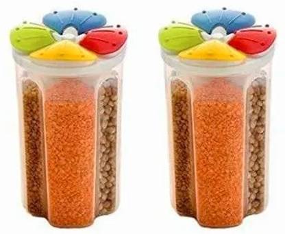 Ionic 4 Sections Air Tight Transparent Food 2500 Ml Plastic Utility Container Price In India Buy Ionic 4 Sections Air Tight Transparent Food 2500 Ml Plastic Utility Container Online At Flipkart Com
