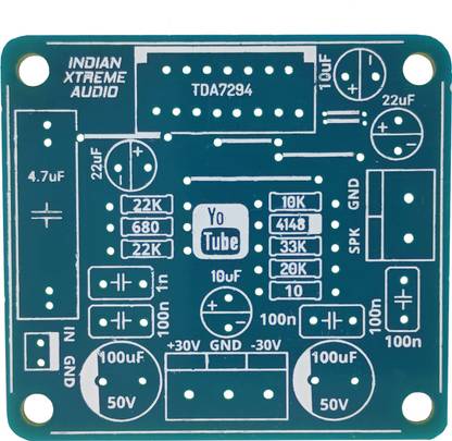 Xtreme Best Quality TDA7294 Mono Amplifier Board Bare PCB Only. Blue