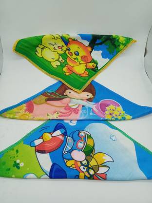 Stylespot Girl Kids with Cartoon Printed Regular Size Handkerchief [ Stylespot Girl Kids with Cartoon Printed Regular Size Handkerchief [
