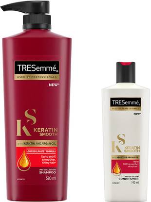 TRESemme Keratin Smooth Shampoo 580ml & Conditioner 190ml  (770 ml) at Rs. 395