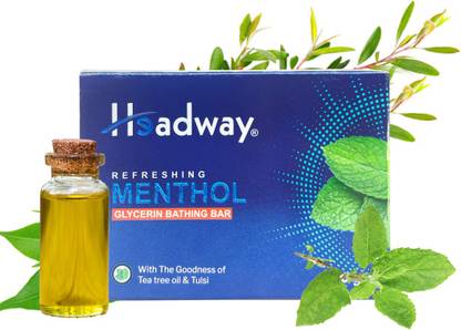 headway Menthol Glycerin Bathing Bar with tea tree oil , Soft ...