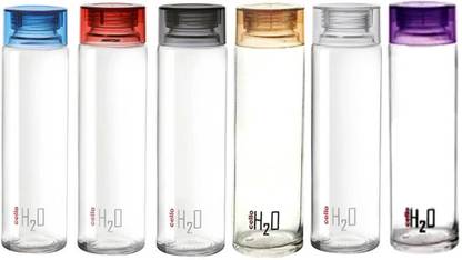 Cello H2o Glass Water Bottle Pack Of 6 1000ml Multicolor 9 Ml Bottle Buy Cello H2o Glass Water Bottle Pack Of 6 1000ml Multicolor 9 Ml Bottle Online At Best Prices In India Sports