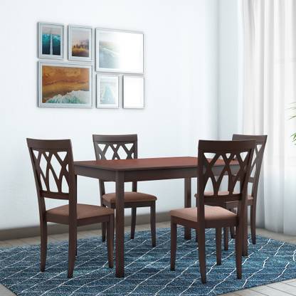 Home By Nill Peak Solid Wood 4 Seater Dining Set In India At Flipkart Com Home By Nill Peak Solid Wood 4, Wooden Dining Table Set 4 Seater Below 5000