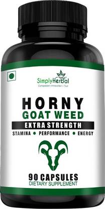 Simply Herbal Horny Goat Weed Extract With Maca - 800 Mg - 90 ...