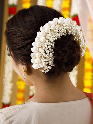 RUBANS Gold Plated Hair Bun With White Flowers And Pearls Design. Hair Band Price in India - Buy RUBANS Gold Plated Hair Bun With White Flowers And Pearls Design. Hair Band online RUBANS Gold Plated Hair Bun With White Flowers And Pearls Design. Hair Band Price in India - Buy RUBANS Gold Plated Hair Bun With White Flowers And Pearls Design. Hair Band online