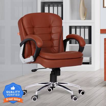 Da Urban Ord Tan Revolving Mid Back Ergonomic Home Office Leatherette Executive Chair In India Da Urban Ord Tan Revolving Mid, Are Mid Back Chairs Good