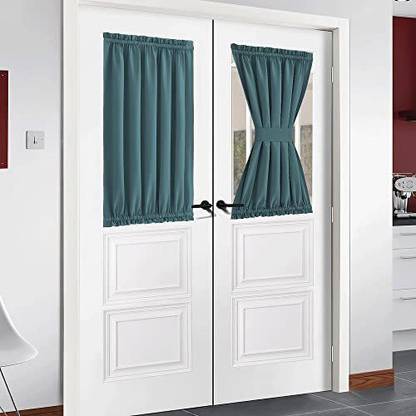 NICETOWN 101.6 cm (3 ft) Polycotton Blackout Window Curtain ...