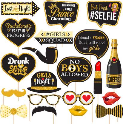 ZYOZI Bachelor Party Photo Booth Props - 20 Pieces - Funny Bachelor Party Ideas(Gold) Photo Booth Board Price in India - Buy ZYOZI Bachelor Party Photo Booth Props - 20 Pieces - ZYOZI Bachelor Party Photo Booth Props - 20 Pieces - Funny Bachelor Party Ideas(Gold) Photo Booth Board Price in India - Buy ZYOZI Bachelor Party Photo Booth Props - 20 Pieces -