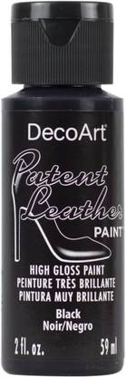 patent leather paint black