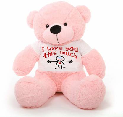 Hug N Feel Big Teddy Bear Wearing I Love U This Much T Shirt 3 Feet 90 Cm Big Teddy Bear Wearing I Love U This Much T Shirt 3 Feet Hug N Feel Big Teddy Bear Wearing I Love U This Much T Shirt 3 Feet 90 Cm Big Teddy Bear Wearing I Love U This Much T Shirt 3 Feet